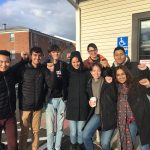 Yale YDSA canvassing for Bernie